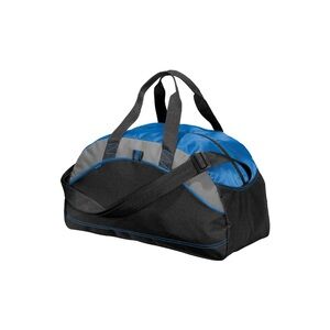 NWOT Light Blue Polyester Canvas Duffel Bag